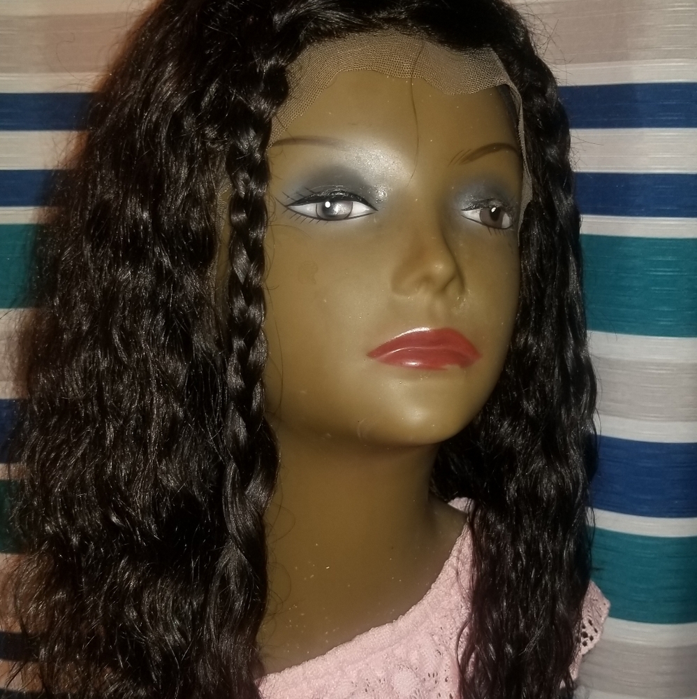 Hand tied whole lace wig